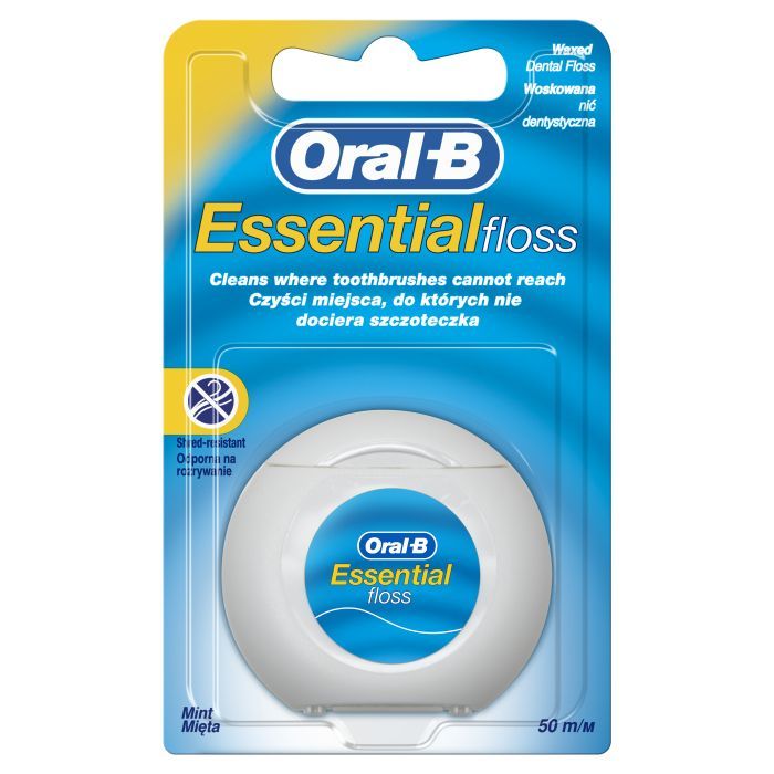 Зубна нитка Oral-B Essential floss Waxed м'ятна 50 м (3014260280772/5010622005029) зображення 2