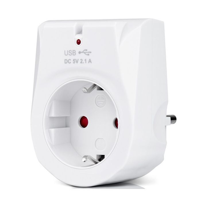 Зарядний пристрій REAL-EL 2*USB 10W (CS-25)