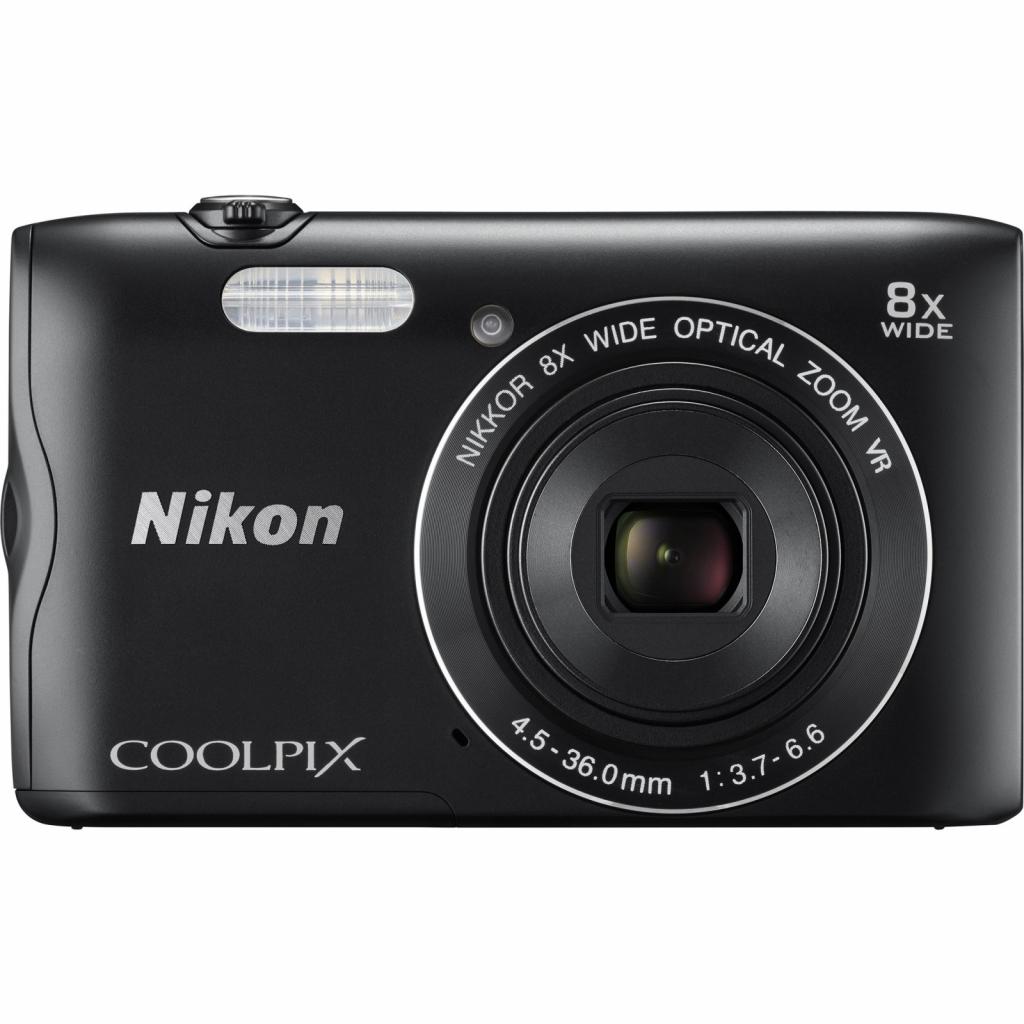 Цифровой фотоаппарат Nikon Coolpix A300 Black+8GB+case (VNA961K003)
