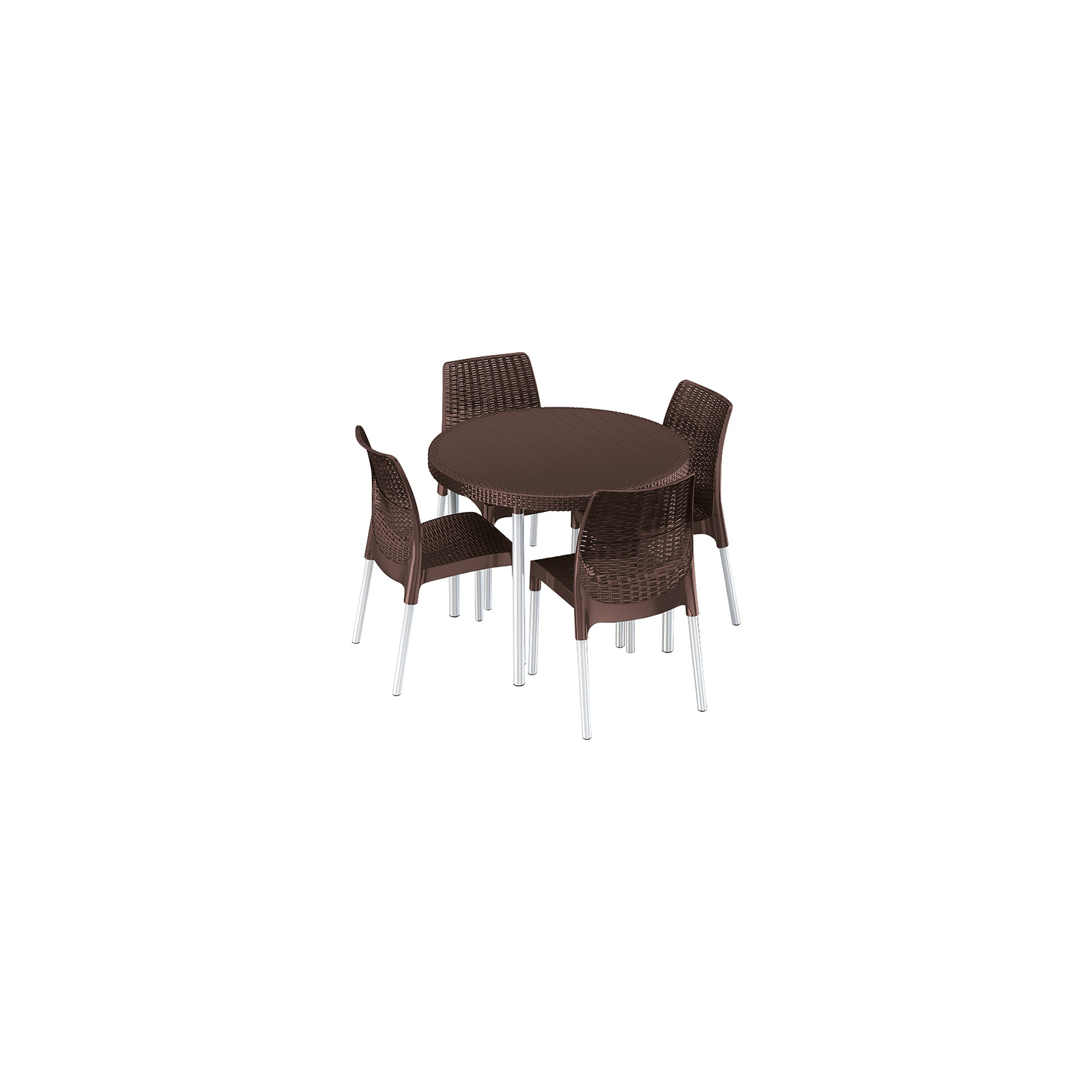 Набор садовой мебели Keter Jersey set коричневый (17200848521)
