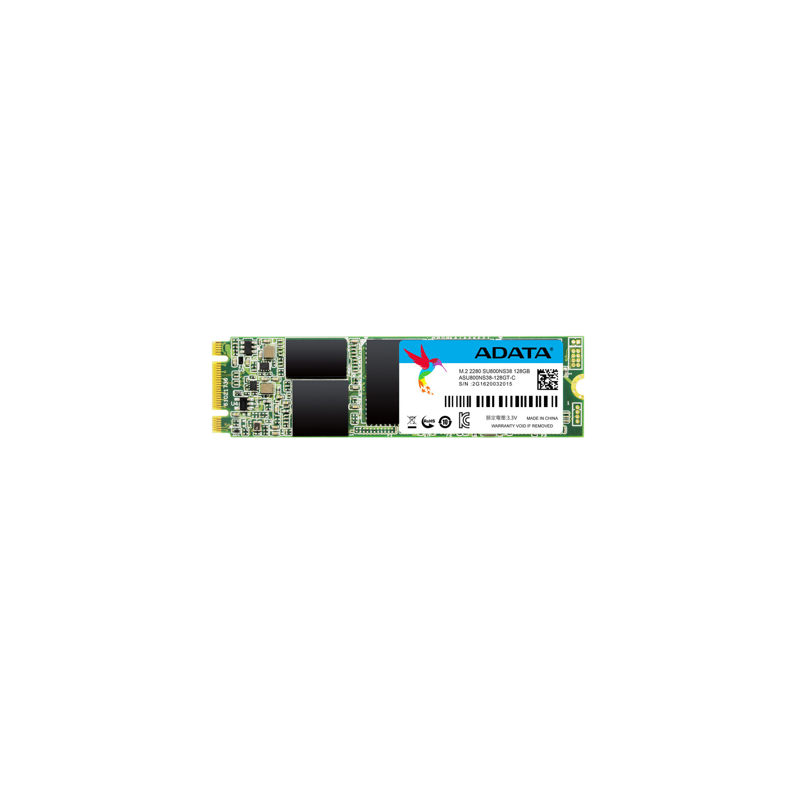 Накопитель SSD M.2 2280 256GB ADATA (ASU800NS38-256GT-C) изображение 3