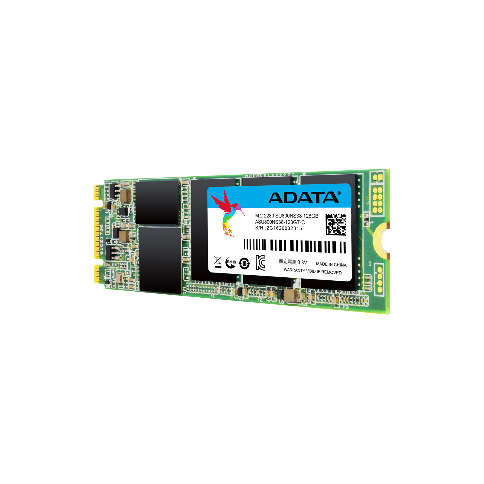 Накопичувач SSD M.2 2280 128GB ADATA (ASU800NS38-128GT-C)
