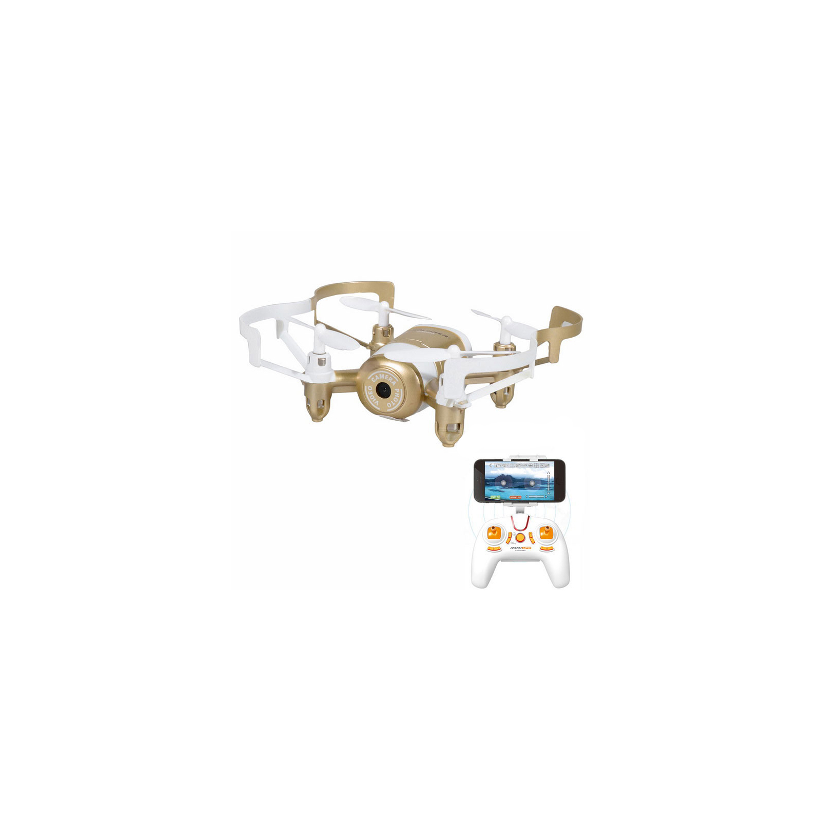 Квадрокоптер JXD 512DW gold 90мм WiFi камера (45231) изображение 5