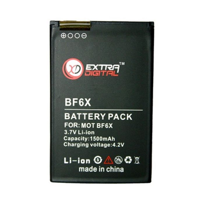 Аккумуляторная батарея Extradigital Motorola BF6X (1500 mAh) (DV00DV6135)