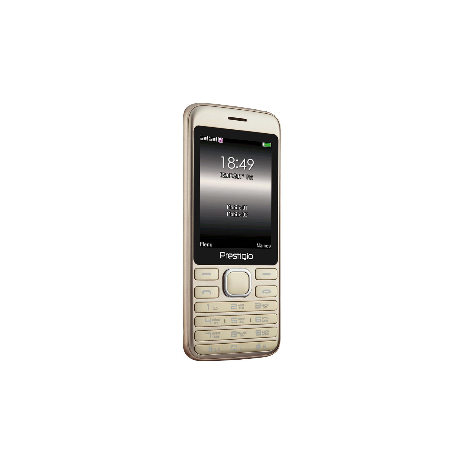 Мобильный телефон Prestigio 1281 Duo Gold (PFP1281DUOGOLD) изображение 3