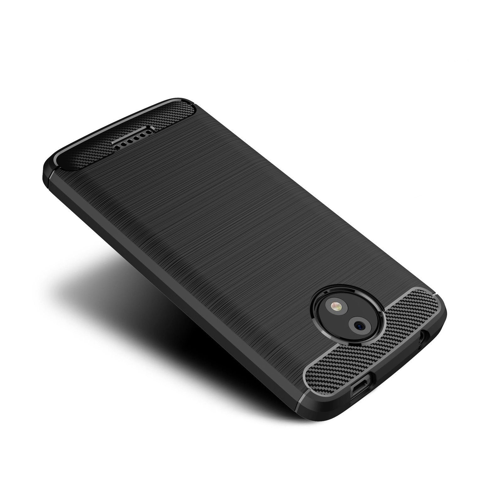Чехол для мобильного телефона для Motorola Moto G5 Plus Carbon Fiber (Black) Laudtec (LT-MMG5PB) изображение 2