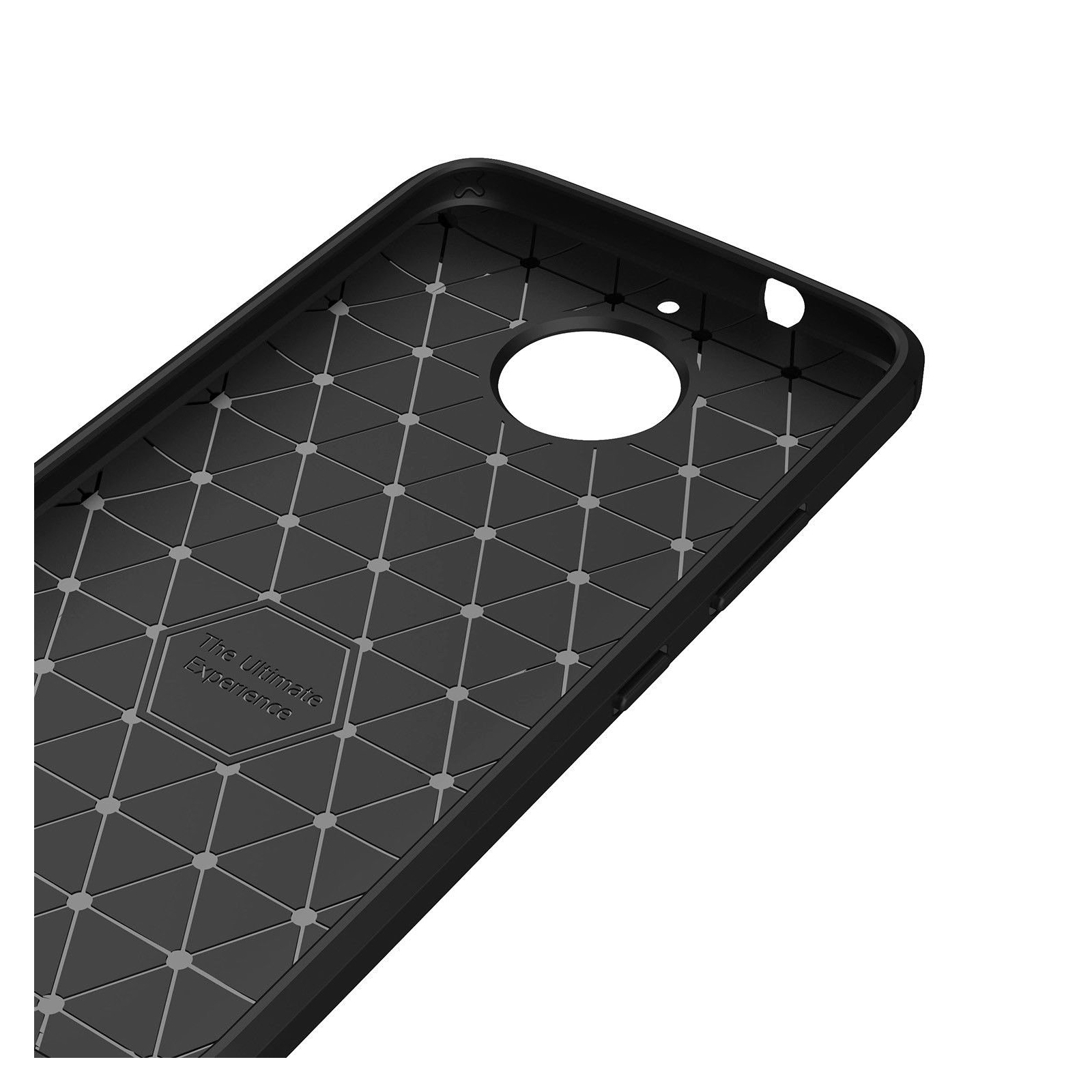 Чехол для мобильного телефона для Motorola Moto G5 Plus Carbon Fiber (Black) Laudtec (LT-MMG5PB) изображение 3
