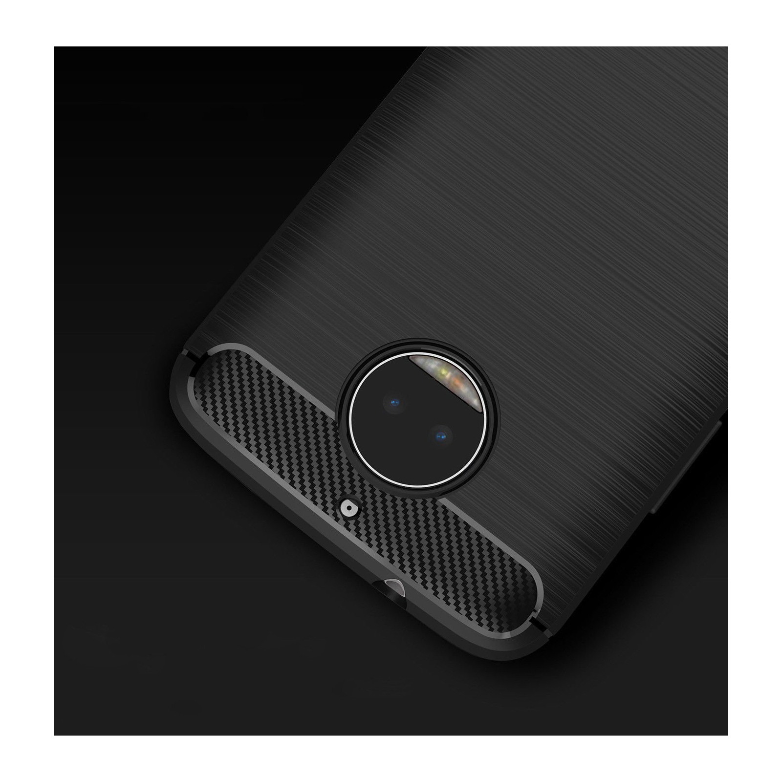 Чехол для мобильного телефона для Motorola Moto G5 Plus Carbon Fiber (Black) Laudtec (LT-MMG5PB) изображение 6