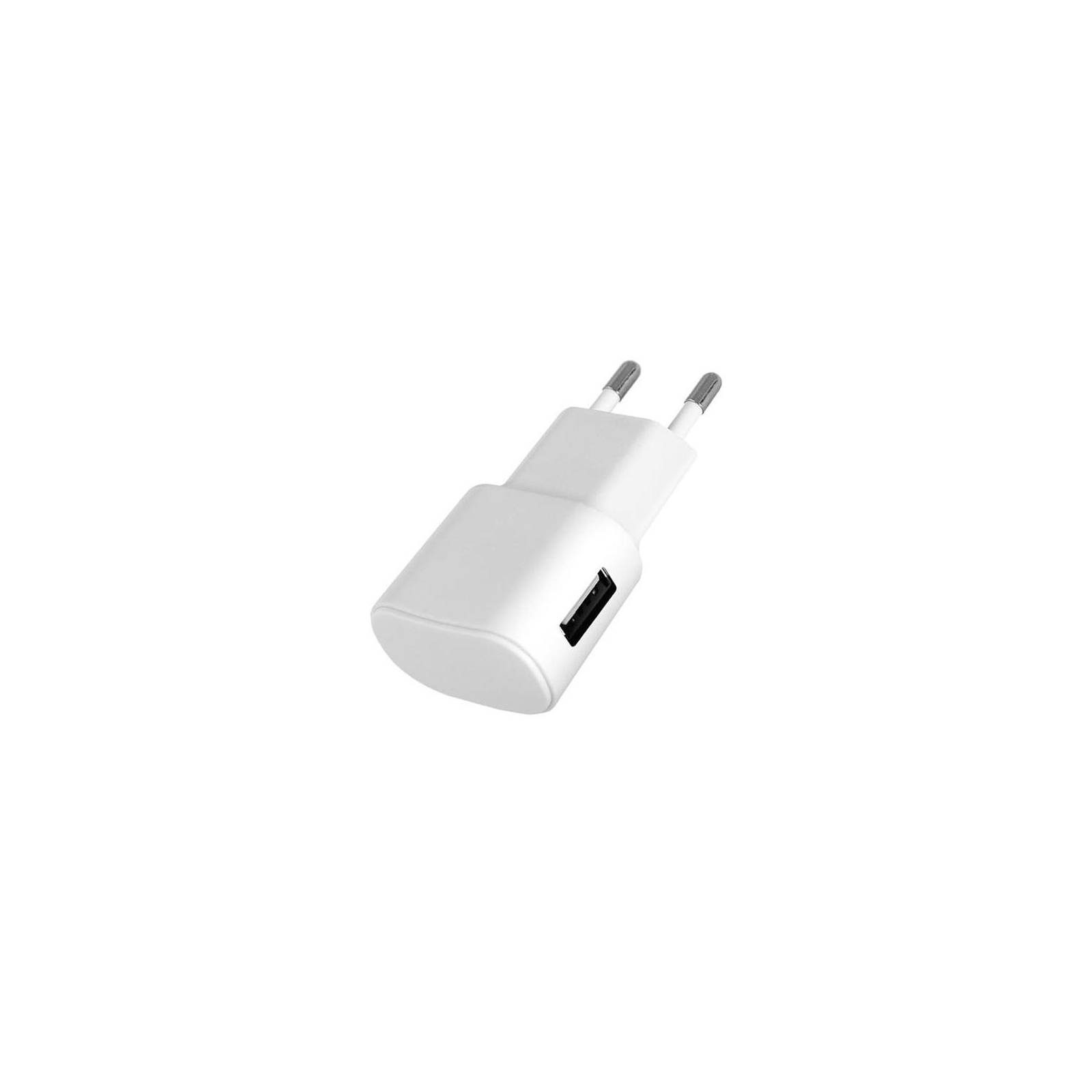 Зарядное устройство Florence USB, 1.0A + cable Lightning white (FW-1U010W-L)