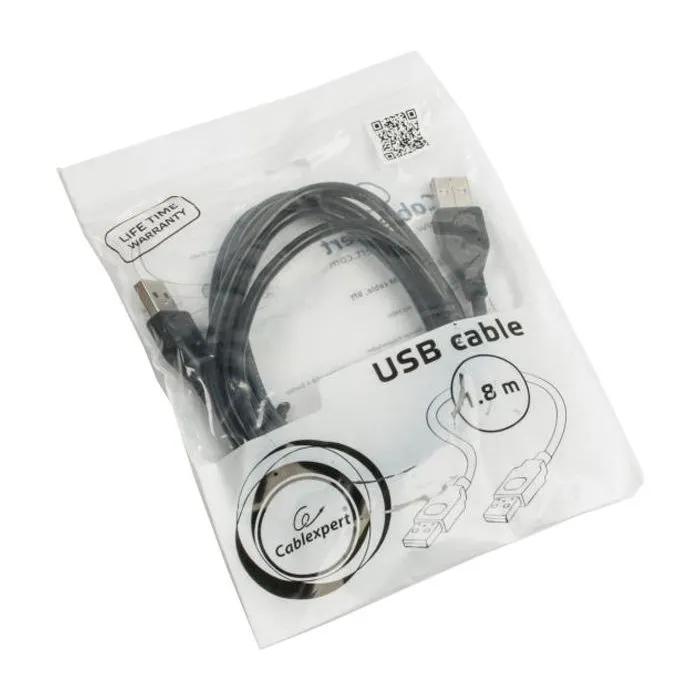 Дата кабель USB 2.0 AM/AM 1.8m Cablexpert (CCP-USB2-AMAM-6) изображение 2
