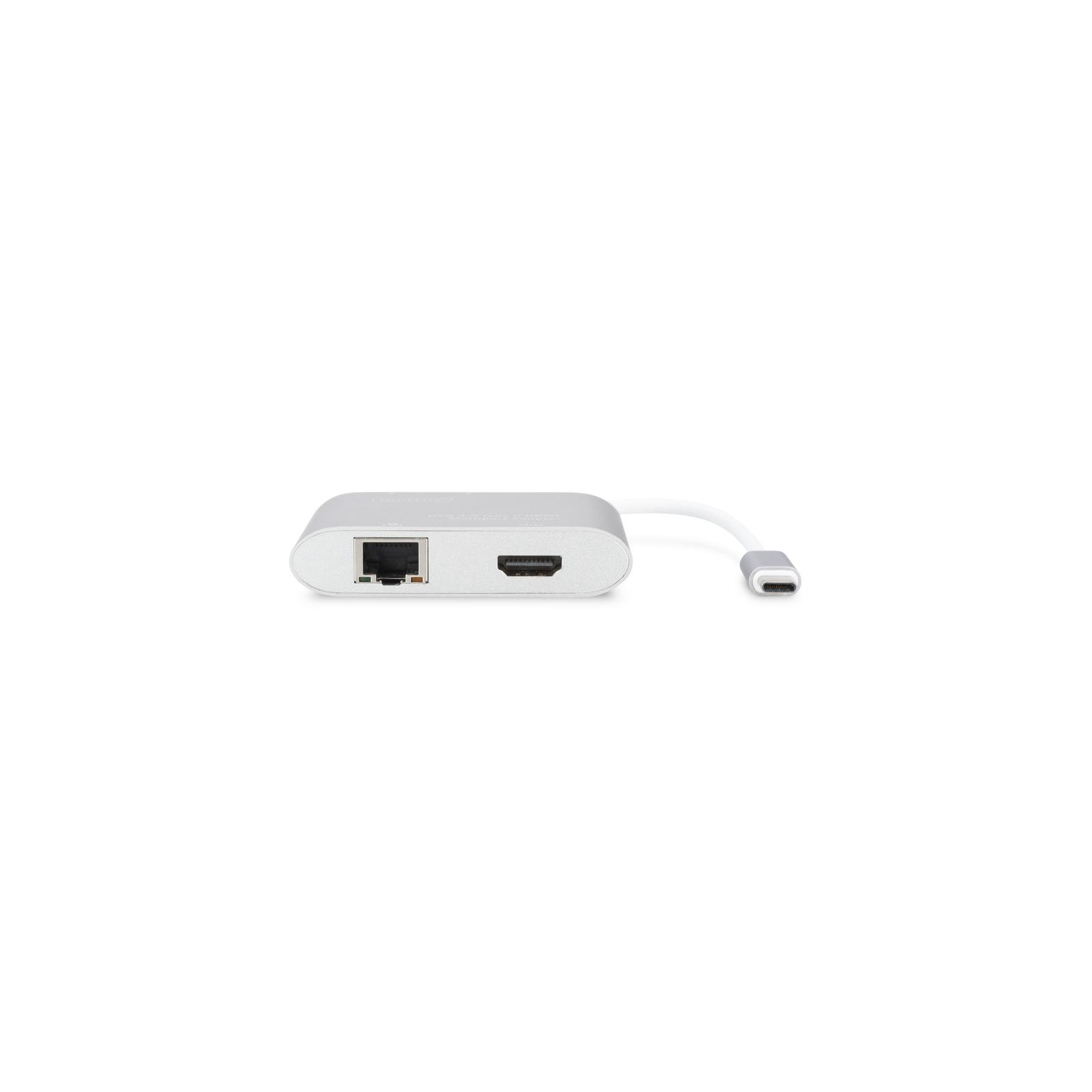 Порт-реплікатор Digitus USB Type-C USB 3.0 to 4K HDMI, 2xUSB 3.0, Gigabit Ethernet (DA-70847) зображення 2