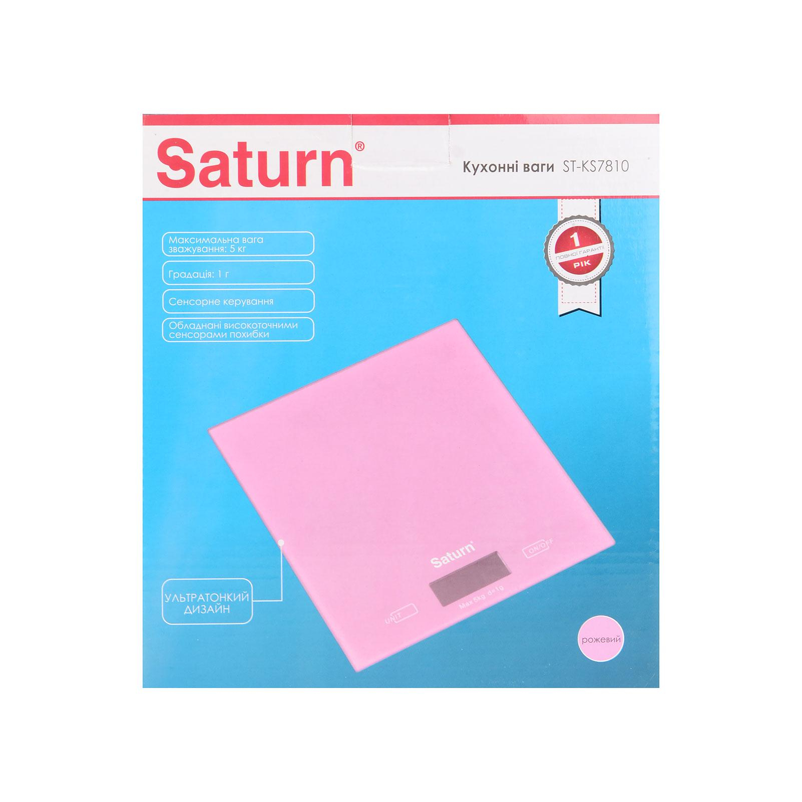 Весы кухонные Saturn ST-KS7810 pink изображение 4