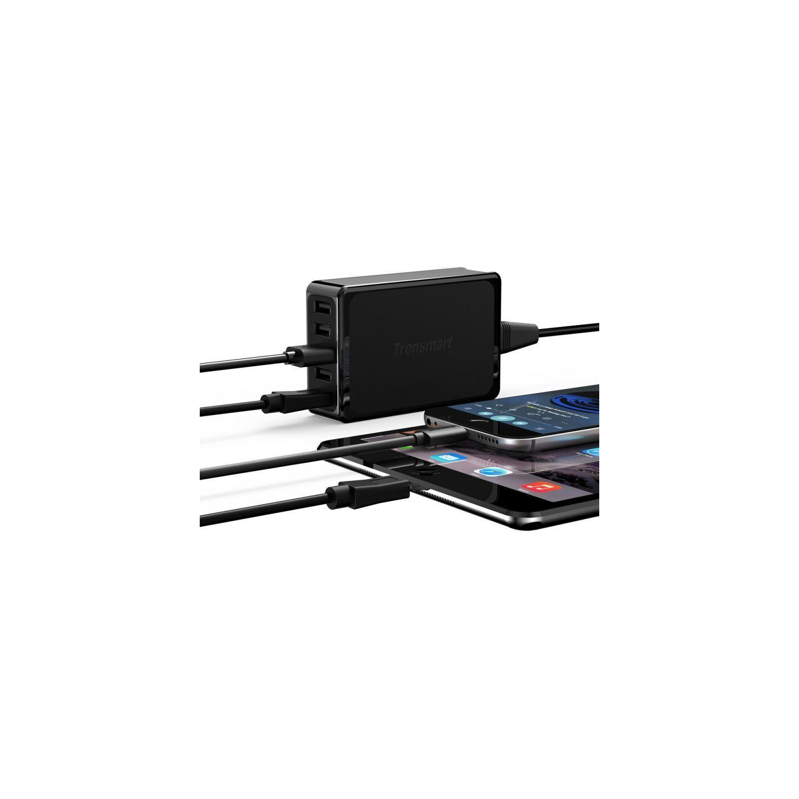 Зарядное устройство Tronsmart U5P 60W USB PD Desktop Charger with VoltiQ Black (232389) изображение 3