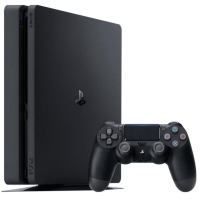 Игровая консоль Sony PlayStation 4 Slim 500 Gb Black (HZD+GTS+UC4+PSPlus 3М) (9779117)