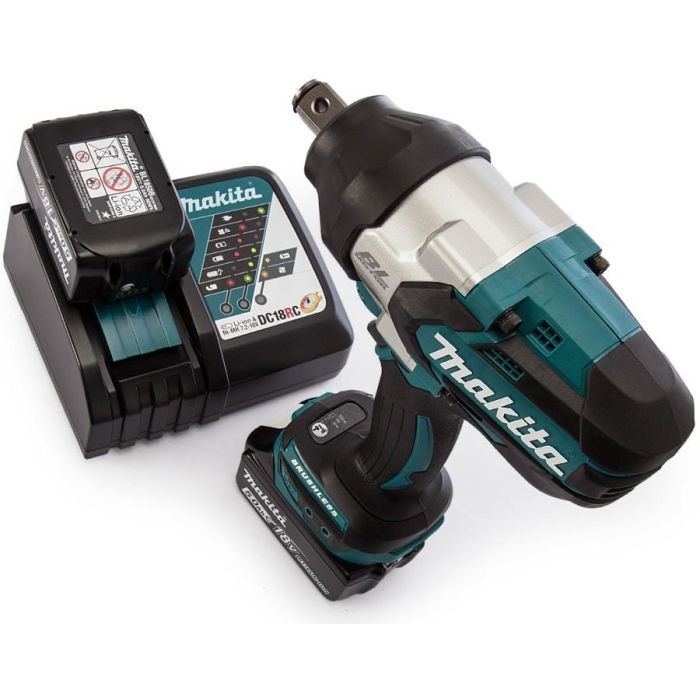 Гайковерт Makita LXT, 5Аг х 2шт, Makpac, 1050Нм, 3/4" (DTW1001RTJ) зображення 8