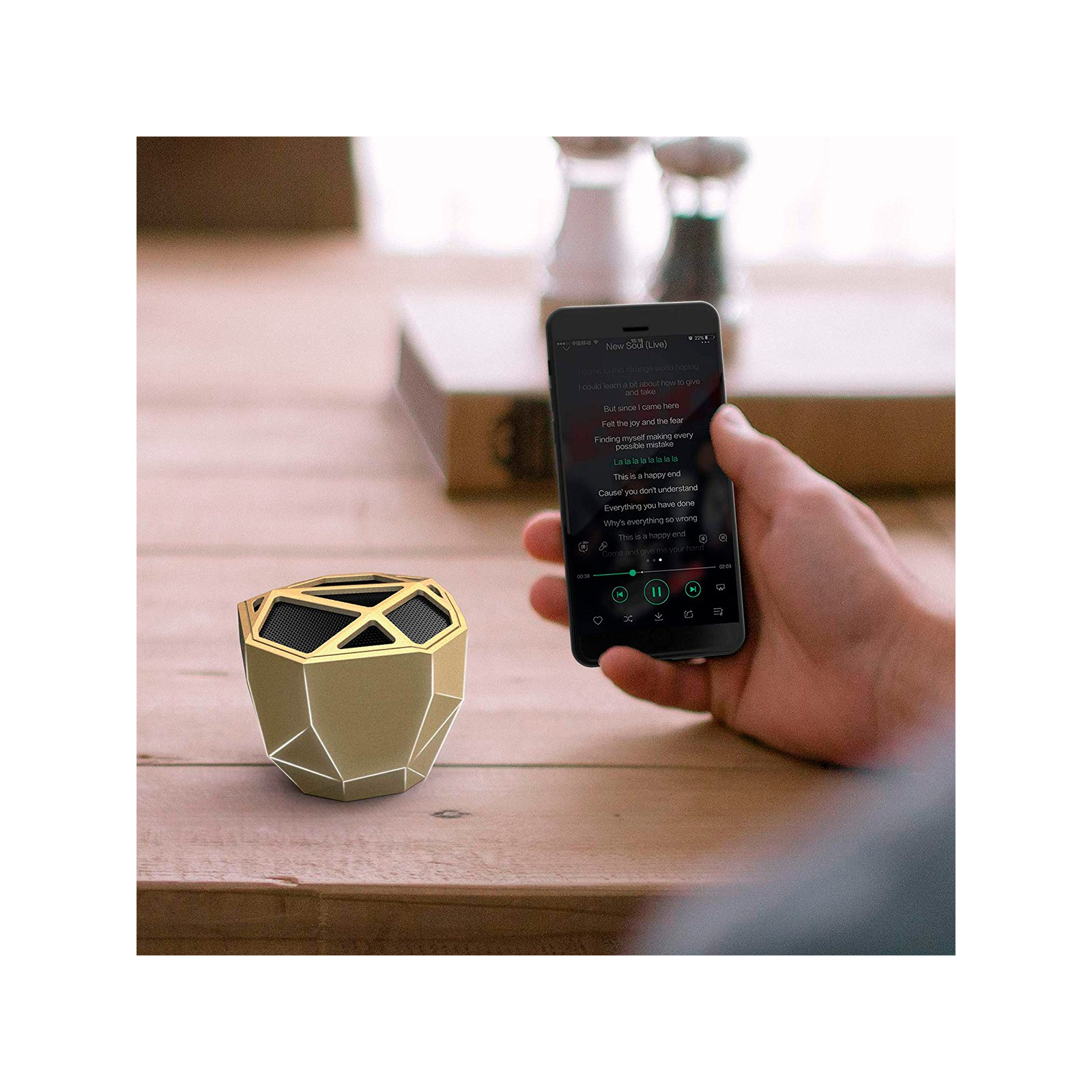 Інтерактивна іграшка Xoopar Акустична система Geo Speaker Black (XP81016.21WL) зображення 4