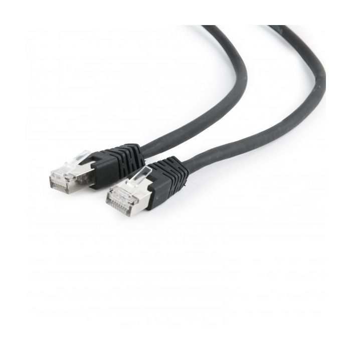 Патч-корд 1м FTP cat 6 Cablexpert (PP6-1M/BK)