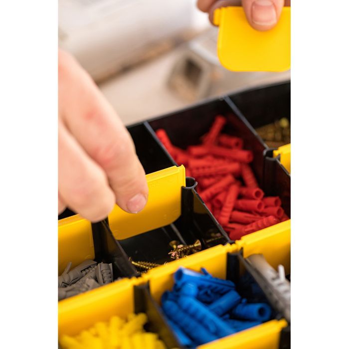Ящик для інструментів Stanley кассетница 36 х 22,9 х 4,8 см 22 отсека (STST81681-1) зображення 2