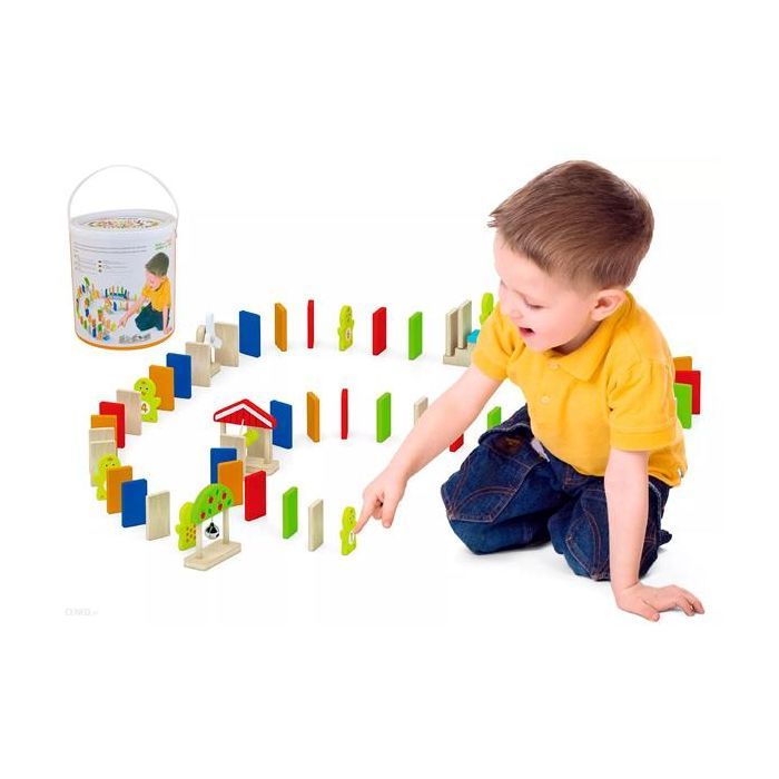 Ігровий набір Viga Toys Доміно, 116 елементів (51620) зображення 4