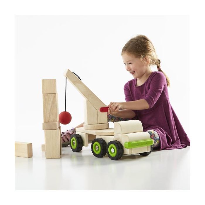Спецтехніка Guidecraft Block Science Trucks Велика стінобитних машина (G7533) зображення 2