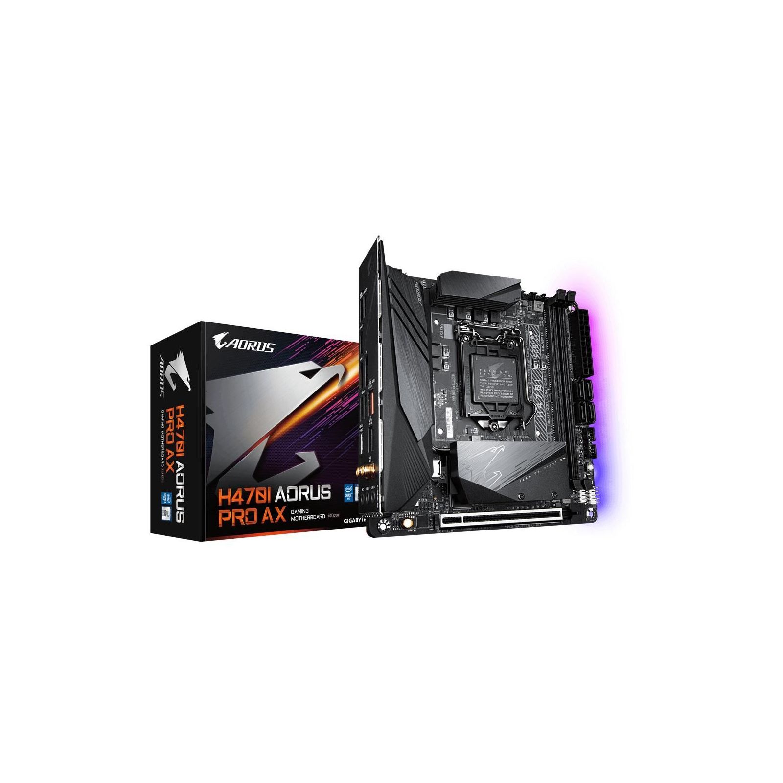 CPU core i5 10400 H470i AORUS PRO AX 16GB H470I AORUS PRO AX (rev. 1.0) Key Features | Motherboard