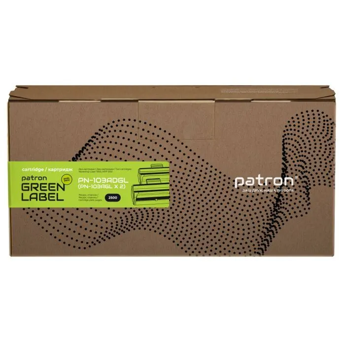 Тонер-картридж Patron HP W1103AD DUAL PACK GREEN Label (PN-103ADGL) изображение 2