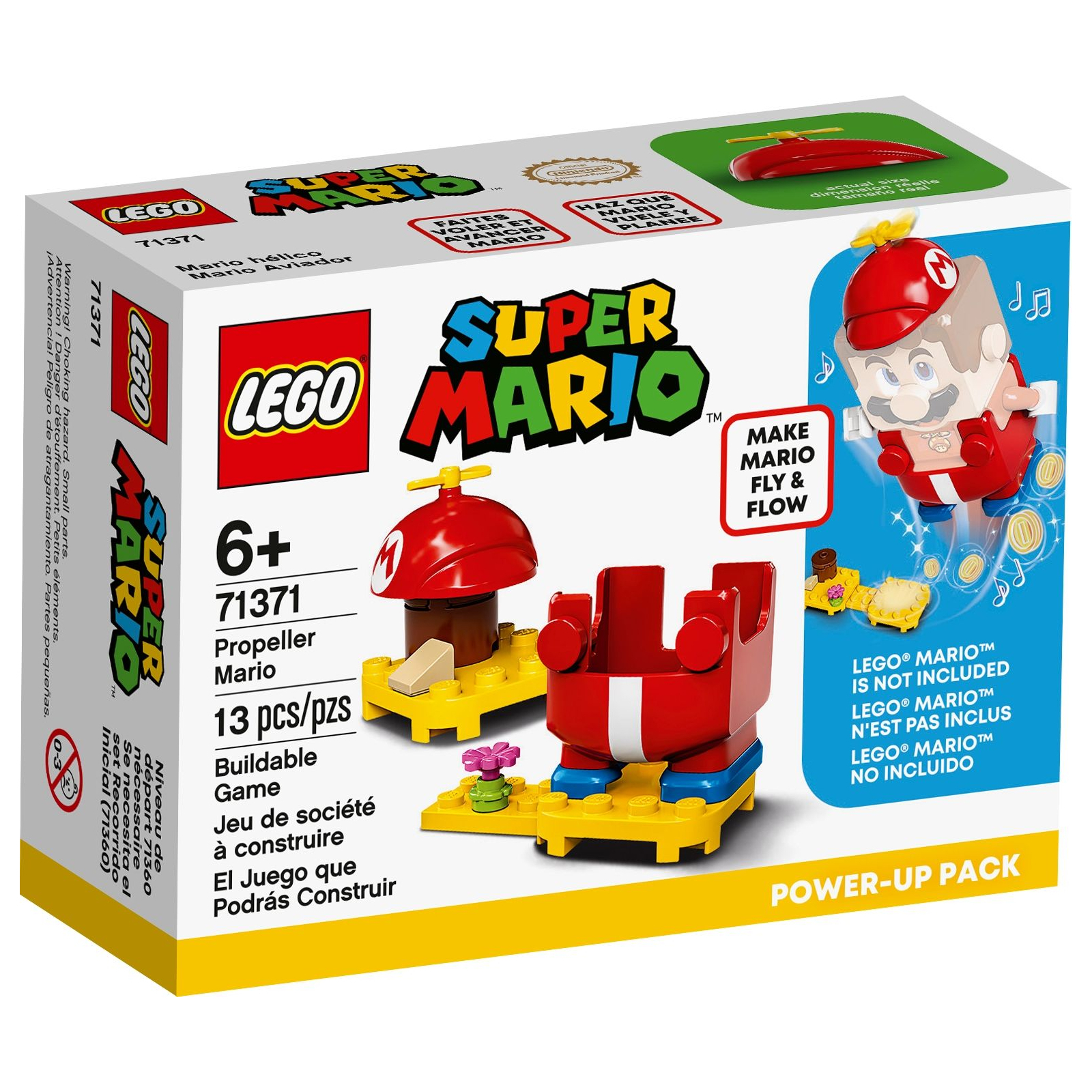Конструктор LEGO Super Mario Марио-вертолет набор усилений 13 деталей (71371)