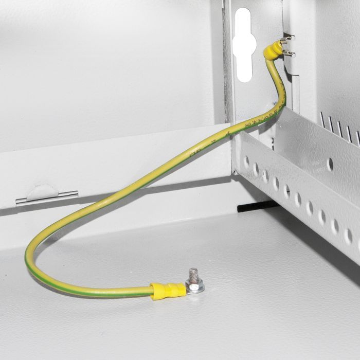 Шкаф настенный Ipcom 6U, 600*450, RAL7035 (СН-6U-060х045-ДС-7035) изображение 5