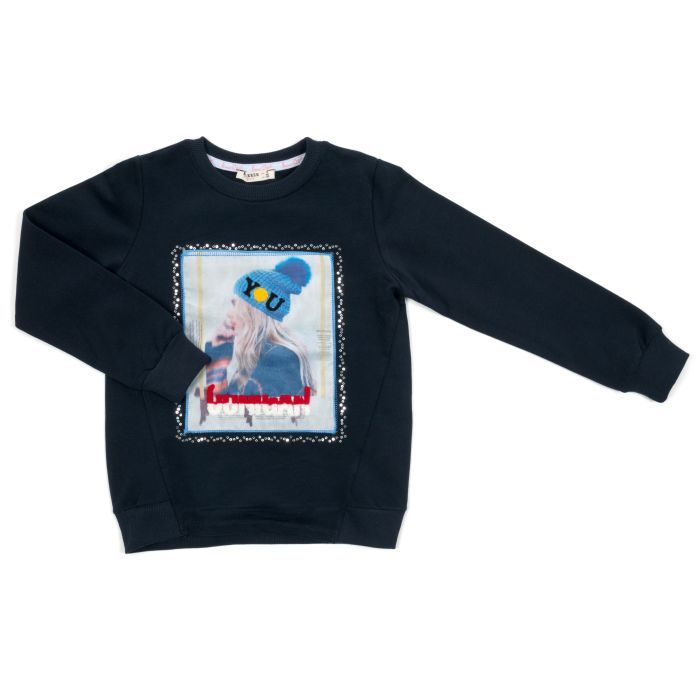 Кофта дитяча Breeze з дівчинкою (14449-134G-blue)