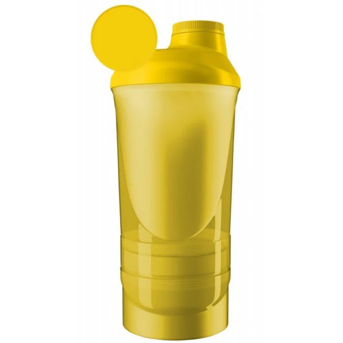 Шейкер спортивный Shaker360 Wave 600ml + 2 контейнера Yellow (Wave+Yellow)