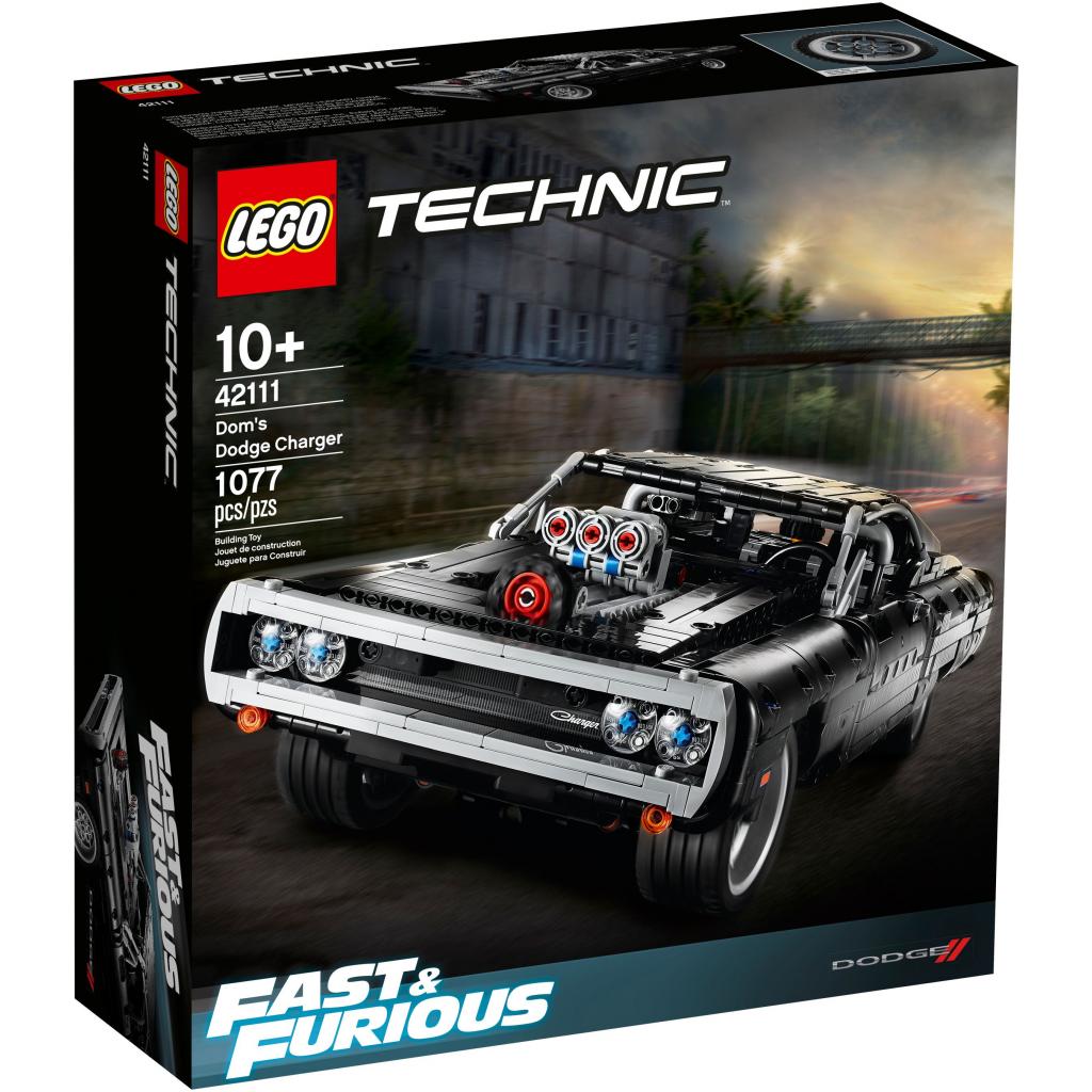 Конструктор LEGO Technic Dodge Charger Доминика Торетто 1077 деталей (42111)