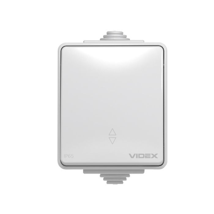 Переключатель Videx BINERA IP65 наружный 1кл проходной изображение 2
