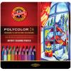 Олівці кольорові Koh-i-Noor Polycolor художні метал. пенал 24 кольорів (3824024002PL)