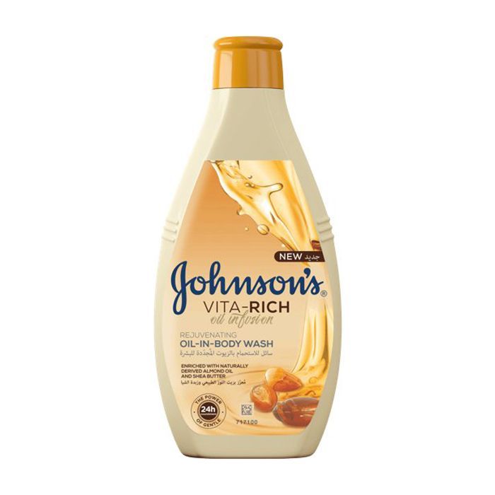 Гель для душу Johnson's Vita-Rich Поживний з оліями мигдалю і Ши 250 мл (3574661543871)