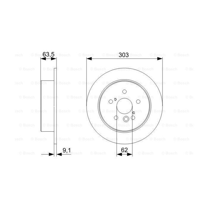 Тормозной диск Bosch 0 986 479 338 изображение 5
