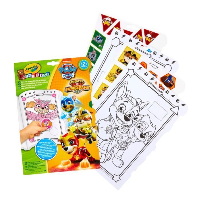 Набор для творчества Crayola Mini Kids Paw Patrol раскраска со стикерами (256400.012) изображение 2