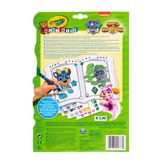 Набор для творчества Crayola Mini Kids Paw Patrol раскраска со стикерами (256400.012) изображение 6