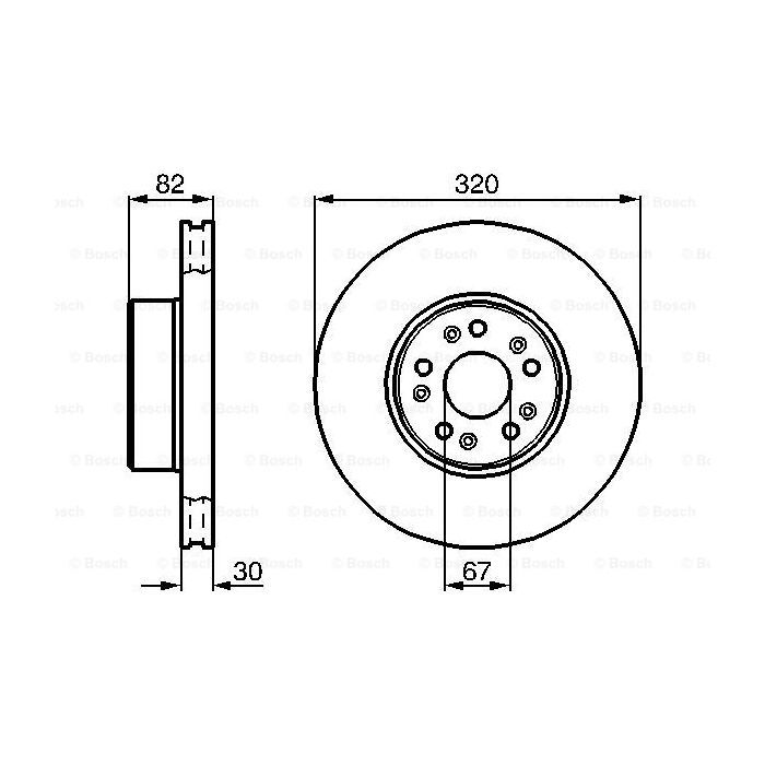 Тормозной диск Bosch 0 986 478 527 изображение 5