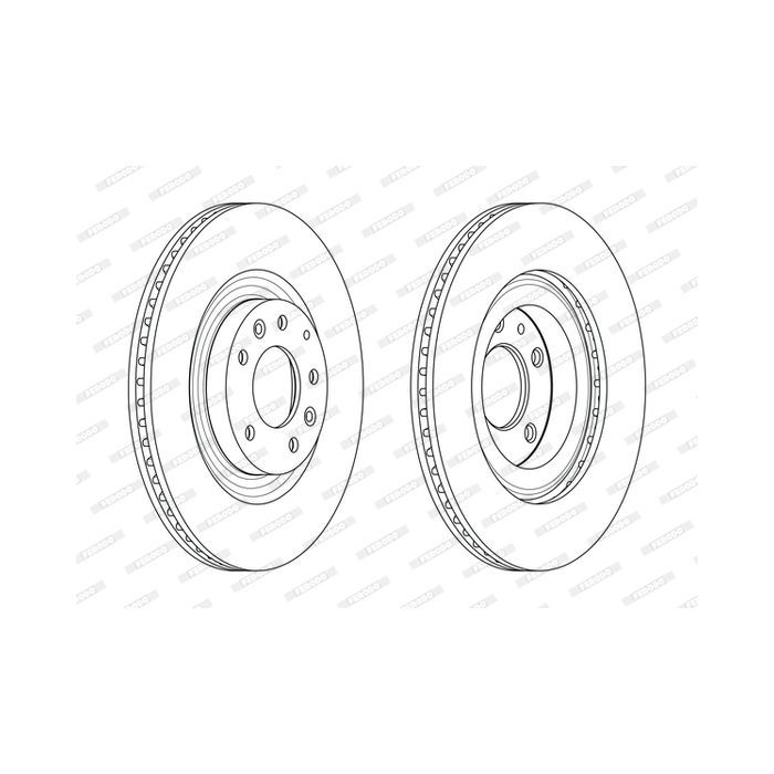 Тормозной диск FERODO DDF2002C