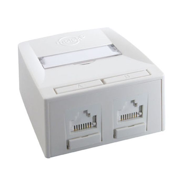 Комп'ютерна розетка RJ45 x2 UTP 5e Molex (SSY-00010-02)
