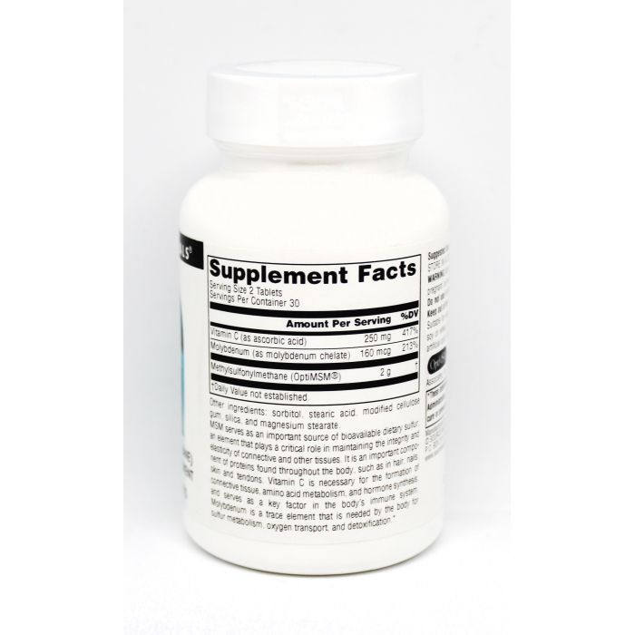 Витаминно-минеральный комплекс Source Naturals МСМ 1000мг с Витамином С, 60 таблеток (SN1288) изображение 2