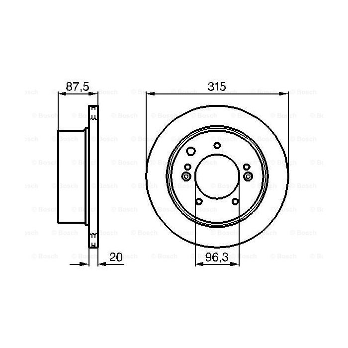 Тормозной диск Bosch 0 986 479 232 изображение 5