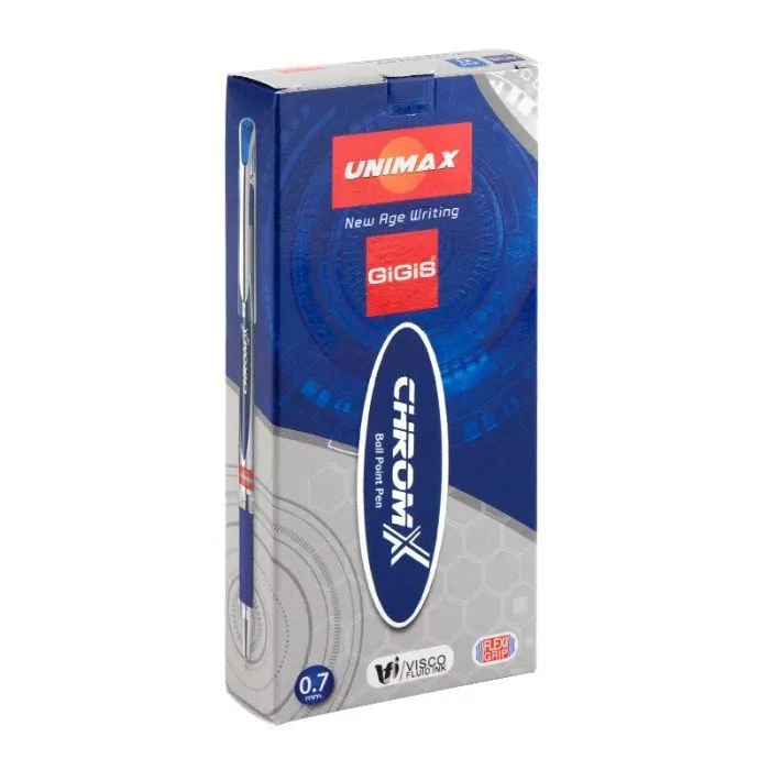 Ручка шариковая Unimax ChromX, синяя (UX-119-02) изображение 3