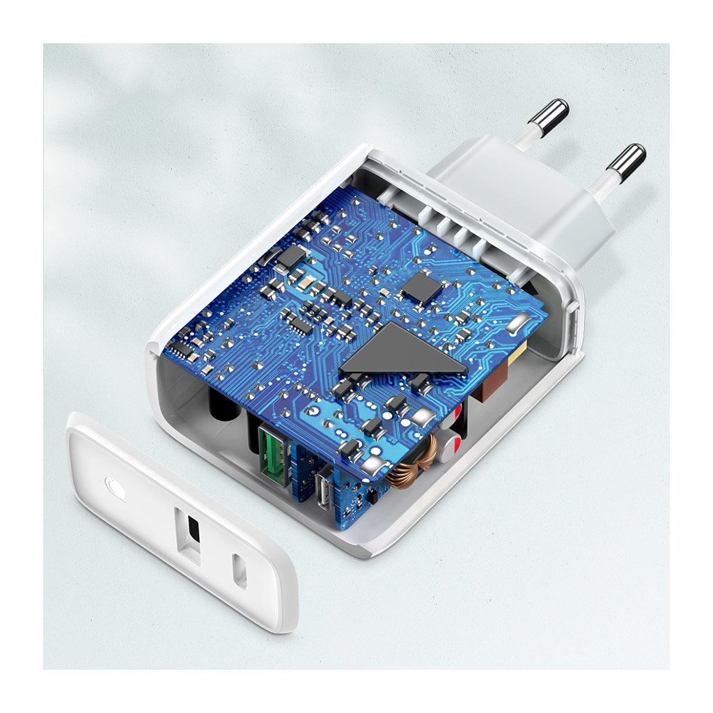 Зарядний пристрій Ugreen CD170 36W USB + Type-C Charger (White) (60468) зображення 2