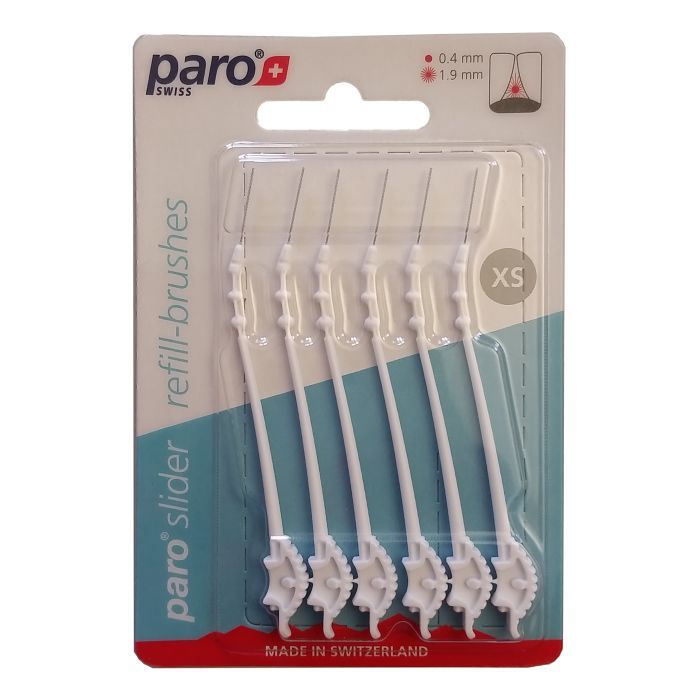 Щітки для міжзубних проміжків Paro Swiss slider змінні розмір S 6 шт. (7610458010327)