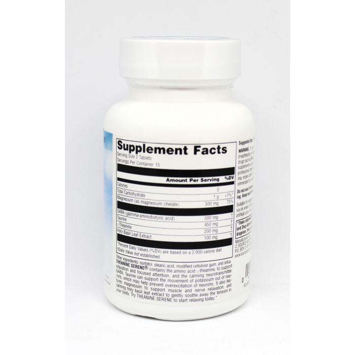 Амінокислота Source Naturals Теанін Серен, Serene Science, 30 таблеток (SN1774) зображення 2