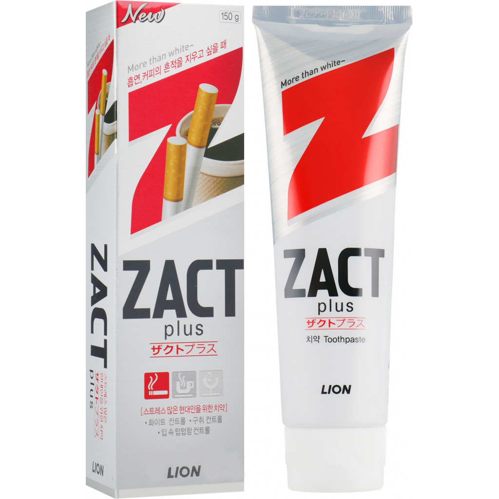 Зубная паста Lion Zact отбеливающая 150 г (8806325603849)