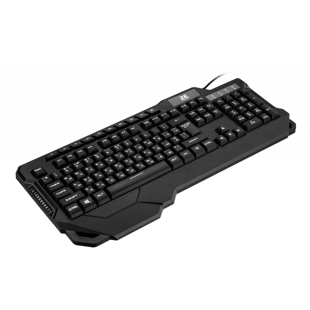 Клавіатура 2E KG340 LED USB Black Ukr (2E-KG340UBK) зображення 3