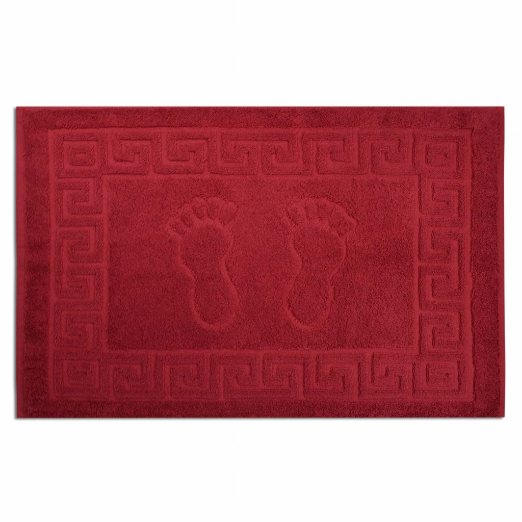 Полотенце Home Line махровое (коврик) Ножки красный 50х70 см (135806)