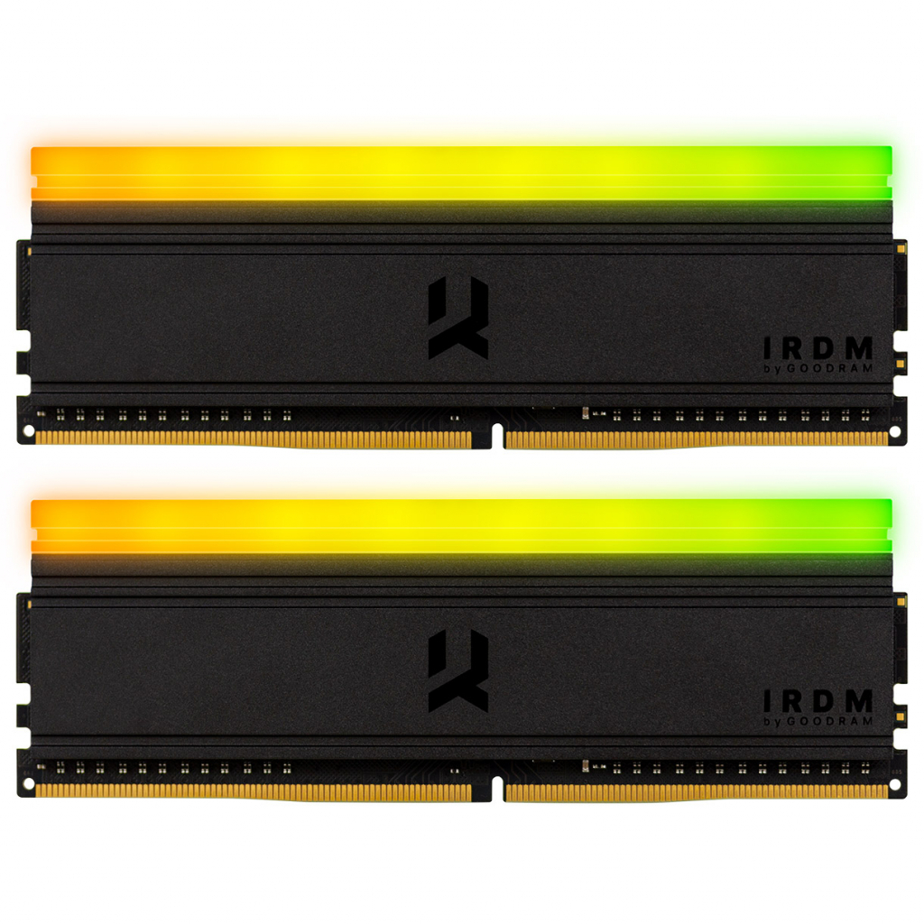 Модуль памяти для компьютера DDR4 16GGB (2x8GB) 3600 MHz IRDM RGB Black Goodram (IRG-36D4L18S/16GDC)